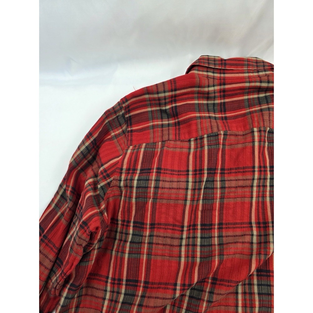 Lauren Ralph Lauren Plaid Shirt Red Cotton Button Up 2X‎ Preppy Classic - Picture 13 of 16
